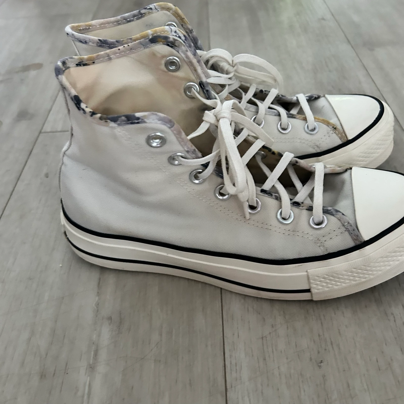 Converse All Star Lift / Platform High Top Sneakers Ecru / White – Size 38 – photo 10